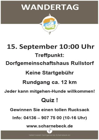 Wandertag Scharnebeck am 15. September 2019